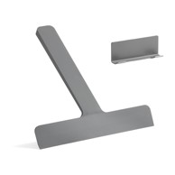 ZONE Brisač za stakla s držačem 22 cm Sivi