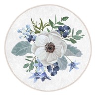 MILA HOME Periv/pogodan za robotski usisavač okrugli tepih ø 120 cm Comfort 