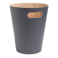 UMBRA Tamno siva drvena kanta za smeće 7, 5 l Woodrow 