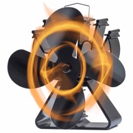 TURBO FAN Ventilator za kamin s 4 lopatice 624B, Triangel