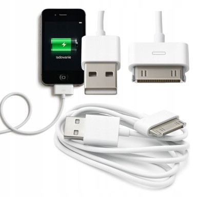 USB kabel s 30-pinskim priključkom za iPhone 3G, 3GS, 4, 4S, iPad i iPod za punjenje