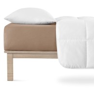 ANDREA HOUSE Plahta od jerseya 160x200 cm, smeđa