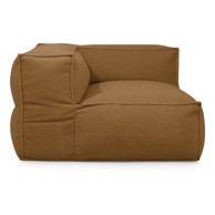 SLOWDOWN Smeđa vreća za sjedenje od bouclé tkanine Mass Corner 125 Left 