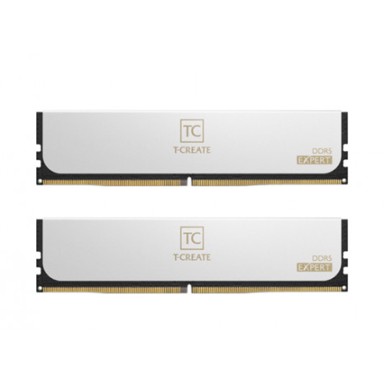TEAM GROUP RAM memorija CTCWD532G6000HC30DC01 T-CREATE EXPERT, 32GB (2x16GB), DDR5 6000MHz, CL30, DIMM, bijela, ECC