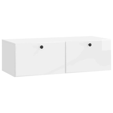 TV ormarić zidni, 98 x 41 x 30 cm, bijela visoki sjaj