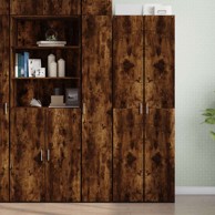 Visoka komoda boja hrasta 30x42 5x185 cm od konstruiranog drva , dimljeni hrast