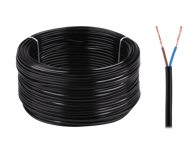 Električni kabel OMYp 2×0,75, 300/300 V, crni