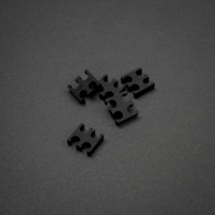 KING MOD SERVICE Organizator kablova 4-slot 3mm, mali, crni, set od 5, ZUUV-159