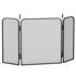 HOMESTAR Sklopivi zaslon za kamin s 3 panela 96 x 56 cm, crni
