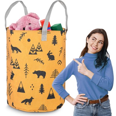 NUKIDO Košara za igračke, narančasta