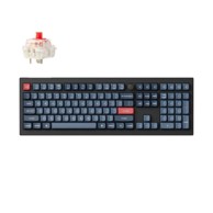 KEYCHRON Bežična mehanička tipkovnica V6 Max, RGB, Gateron Jupiter Red Switch, US Layout, crna
