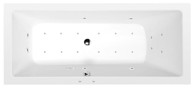 POLYSAN Hidromasažna kada, 170x75x39 cm, Active Hydro-Air sustav, kromirana
