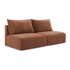 MAKAMII Ciglasta sklopiva/s prostorom za odlaganje sofa 216 cm Kalena, 216x102x86 cm