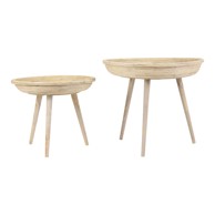 LIGHT & LIVING Pomoćni stolići Colon promjer 56 cm set 2 kom od ratana