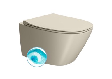 GSI WC školjka viseća MODO, swirlflush, 37x54 cm, creta dual-mat