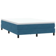 Box spring krevet bez madraca 160x210 cm, baršun, visina 25 cm, tamno plavi