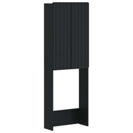 ZWOLLE WC ormarić 66 x 25,5 x 190 cm od konstruiranog drva, crni