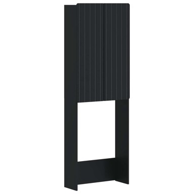 ZWOLLE WC ormarić 66 x 25,5 x 190 cm od konstruiranog drva, crni