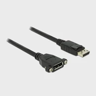 DELOCK Adapter DisplayPort muški na DisplayPort muški 4K 60Hz 1 m plavi  