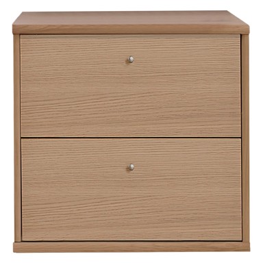 HAMMEL FURNITURE Viseći noćni ormarić s policama u dekoru hrasta Mistral