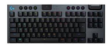 LOGITECH Tipkovnica GAMING G915 X TACTILE, RGB, mehanička, US Layout, USB, crna