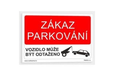 EURO TOOLS Sigurnosna tablica 40702071, plastika A4, Zabranjeno parkiranje – vozilo se može ukloniti