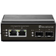 LEVELONE Industrijski mrežni preklopnik IGP-0431, 2x GE + 2x GSFP, 180 W, 2x PoE+