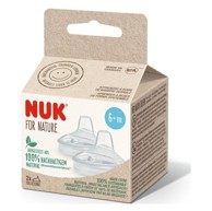 NUK Sisač silikon For Nature nastavak za bočice sil 6+, višebojni