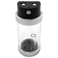 SINGULARITY COMPUTERS Ekspanzijski spremnik Protium 100mm, acetal, crna/srebrna