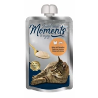 MOMENTS Kremasta poslastica za mačke Cream s piletinom i kozicama, 100 g