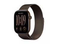 APPLE Pametni sat Watch Series 12, GPS + Cellular, 46 mm, tamnobrončano aluminijsko kućište, tamnobrončana milanska narukvica M/L, MKDG4WF/A