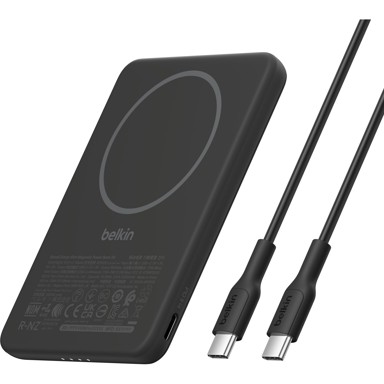 BELKIN Powerbank BPD010HQBK 5000MAH 7.5W, crna