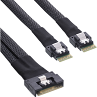 INLINE SAS kabel 27649C, 1 m, 24 Gbit/s, crni
