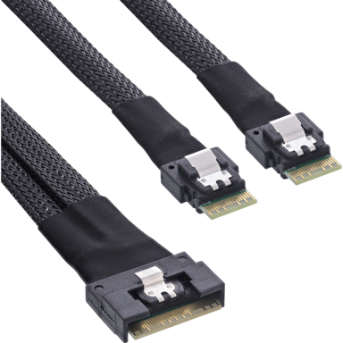 INLINE SAS kabel 27649C, 1 m, 24 Gbit/s, crni