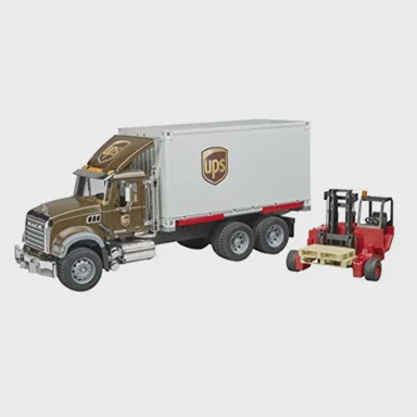 BRUDER Kamion MACK Granite UPS logistika 02828, smeđe