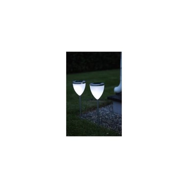 STAR TRADING LED svjetiljke Set od 2 vrtne solarne , visina 34 cm