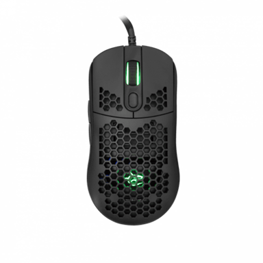 WHITE SHARK Miš Galahad GM-5007, crni, 6400 dpi, RGB, optički, žičani