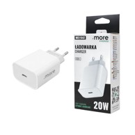 USB-C zidni punjač za brzo punjenje, 20 W, PD, 3 A, bijeli