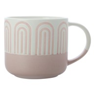 MAXWELL & WILLIAMS Ružičasta porculanska šalica 400 ml Arches