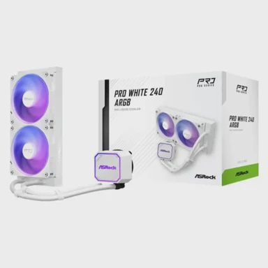 ASROCK Vodeno hlađenje Pro 240 ARGB, bijelo