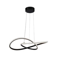 LED Visilica, 20 W, 3000K, metal, crna