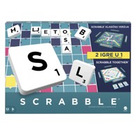 MATTEL Društvena igra, Family Scrabble Original 2-u-1