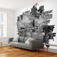 Foto tapeta Black-and-white New York collage 300x231