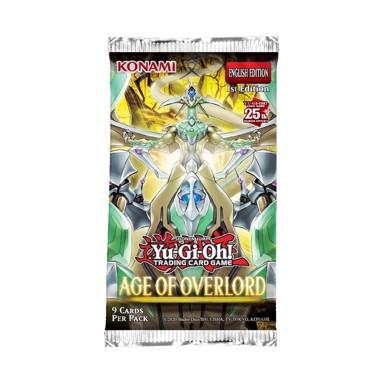 Yu-Gi-Oh Set karata 9/1 paket Age of Overlord Booster set
