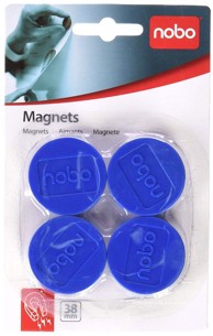 NOBO Magneti Φ38 mm, plavi, 4/1