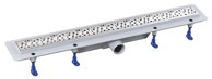AQUALINE MARMI tuš kanalica s inox rešetkom, L-710 mm, DN50