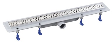 AQUALINE MARMI tuš kanalica s inox rešetkom, L-710 mm, DN50