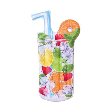 AVENLI Zračni madrac 183x99 cm, motiv ledeni napitak, vinil 0,24 mm, 100 kg