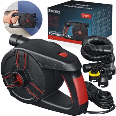 BESTWAY Powergrip PRO Električna pumpa 62247, s 4 adaptera