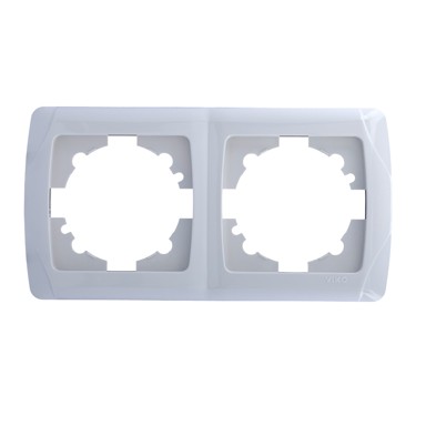 Okvir za prekidače dvostruki bijeli Carmen C-022